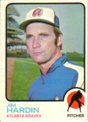 1973 Topps Baseball Cards      124     Jim Hardin